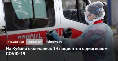 На Кубани скончались 14 пациентов с диагнозом COVID-19 - kubnews.ru - Новороссийск