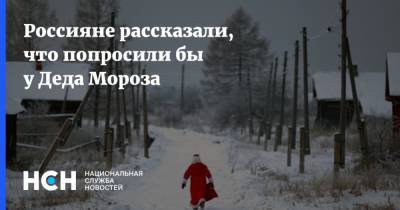 Россияне рассказали, что попросили бы у Деда Мороза - nsn.fm