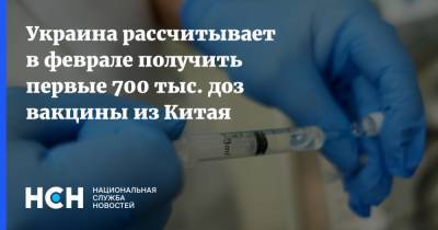Владимир Зеленский - Украина рассчитывает в феврале получить первые 700 тыс. доз вакцины из Китая - nsn.fm - Украина - Китай