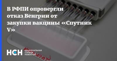 В РФПИ опровергли отказ Венгрии от закупки вакцины «Спутник V» - nsn.fm - Россия - Венгрия