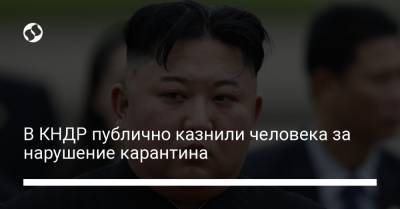 В КНДР публично казнили человека за нарушение карантина - liga.net - Украина - Корея - Кндр