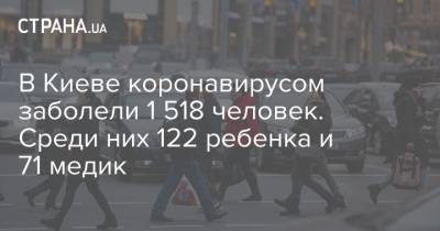 Кличко - В Киеве коронавирусом заболели 1 518 человек. Среди них 122 ребенка и 71 медик - strana.ua - Украина - Киев