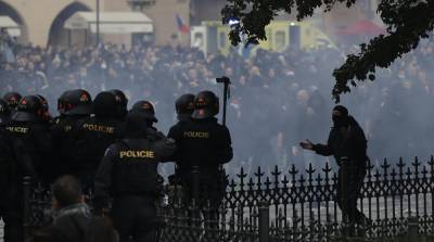 Акция протеста против коронавирусных ограничений прошла в Праге - belta.by - Минск - Прага