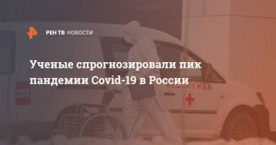 Виктор Захаров - Ученые спрогнозировали пик пандемии Covid-19 в России - ren.tv - Россия