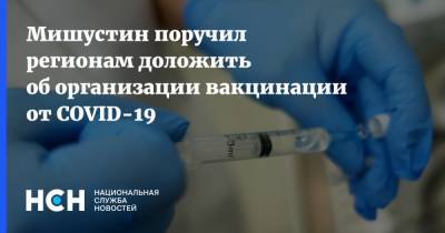 Михаил Мишустин - Мишустин поручил регионам доложить об организации вакцинации от COVID-19 - nsn.fm - Россия