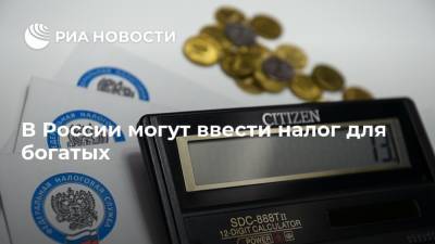 В России могут ввести налог для богатых - ria.ru - Россия - Москва