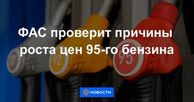 ФАС проверит причины роста цен 95-го бензина - news.mail.ru - Санкт-Петербург