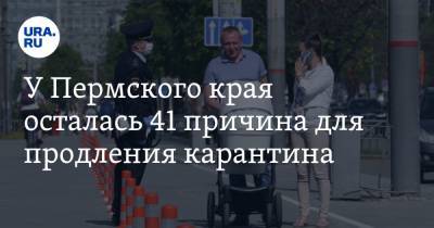 У Пермского края осталась 41 причина для продления карантина - ura.news - Пермский край