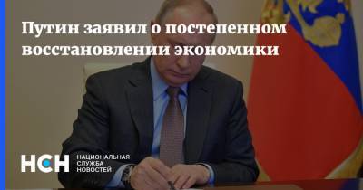 Владимир Путин - Путин заявил о постепенном восстановлении экономики - nsn.fm - Россия