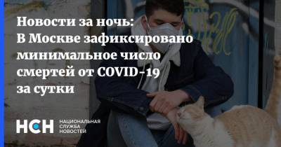 Новости за ночь: В Москве зафиксировано минимальное число смертей от СОVID-19 за сутки - nsn.fm - Москва - Сша - Индия - Бразилия