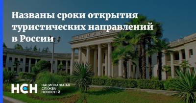 Зарина Догузова - Названы сроки открытия туристических направлений в России - nsn.fm - Россия