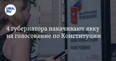 Екатерина Сычкова - 4 губернатора накачивают явку на голосование по Конституции - ura.news - Россия