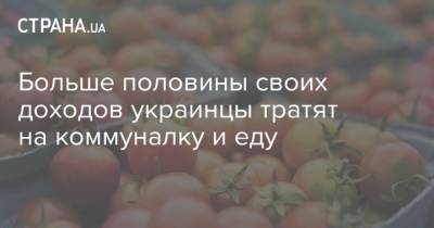 Больше половины своих доходов украинцы тратят на коммуналку и еду - strana.ua - Украина