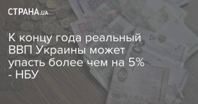 К концу года реальный ВВП Украины может упасть более чем на 5% - НБУ - strana.ua - Украина