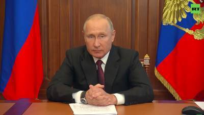 Владимир Путин - Дмитрий Песков - Путин выступает с обращением к россиянам - russian.rt.com