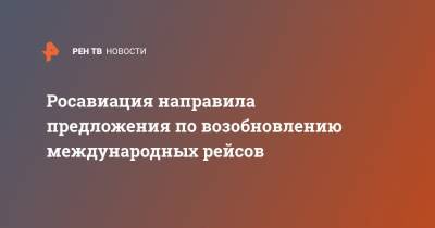 Анна Попова - Росавиация направила предложения по возобновлению международных рейсов - ren.tv - Россия