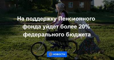 На поддержку Пенсионного фонда уйдет более 20% федерального бюджета - news.mail.ru - Россия
