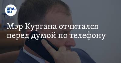 Андрей Потапов - Мэр Кургана отчитался перед думой по телефону - ura.news - Курган