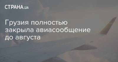 Грузия полностью закрыла авиасообщение до августа - strana.ua - Грузия