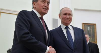Владимир Путин - Сооронбай Жээнбеков - Путин поблагодарил президента Киргизии за визит в Россию - ren.tv - Россия - Киргизия - Москва