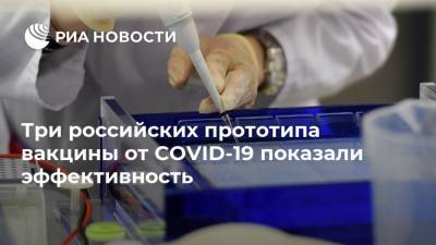 Татьяна Голикова - Ринат Максютов - Три российских прототипа вакцины от COVID-19 показали эффективность - ria.ru - Москва
