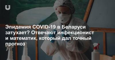 Эпидемия COVID-19 в Беларуси затухает? Отвечают инфекционист и математик, который дал точный прогноз - news.tut.by - Белоруссия