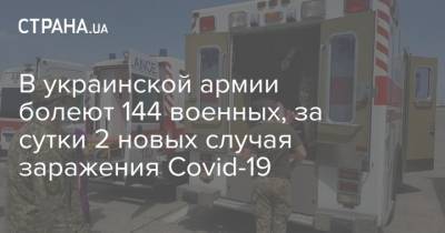 В украинской армии болеют 144 военных, за сутки 2 новых случая заражения Covid-19 - strana.ua - Украина - Винницкая обл.
