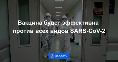 Татьяна Голикова - Вакцина будет эффективна против всех видов SARS-CoV-2 - news.mail.ru - Россия