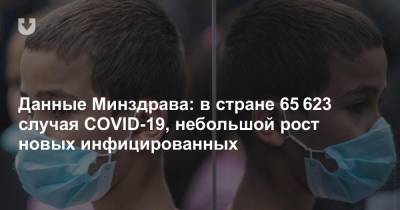 Данные Минздрава: в стране 65 623 случая COVID-19, небольшой рост новых инфицированных - news.tut.by - Белоруссия