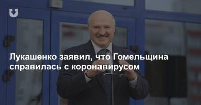Александр Лукашенко - Лукашенко заявил, что Гомельщина справилась с коронавирусом - news.tut.by - Белоруссия - Гомель - Президент