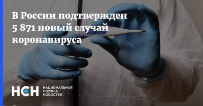 В России подтвержден 5 871 новый случай коронавируса - nsn.fm - Россия