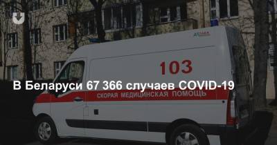 В Беларуси 67 366 случаев COVID-19. Прирост за сутки — 115 новых инфицированных - news.tut.by - Белоруссия