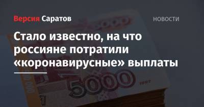 Стало известно, на что россияне потратили «коронавирусные» выплаты - nversia.ru