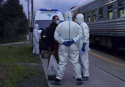 В Ноябрьске сняли с поезда больного COVID-19, который сбежал из больницы Нового Уренгоя - znak.com - Ноябрьск - Пуровск