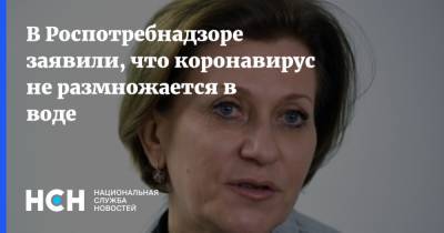 Анна Попова - В Роспотребнадзоре заявили, что коронавирус не размножается в воде - nsn.fm