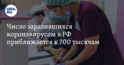 Число заразившихся коронавирусом в РФ приближается к 700 тысячам - ura.news - Россия - Сша - Индия - Бразилия