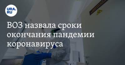 ВОЗ назвала сроки окончания пандемии коронавируса - ura.news
