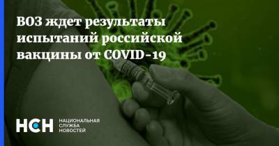 Владимир Путин - ВОЗ ждет результаты испытаний российской вакцины от COVID-19 - nsn.fm