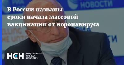 Александр Гинцбург - В России названы сроки начала массовой вакцинации от коронавируса - nsn.fm - Россия