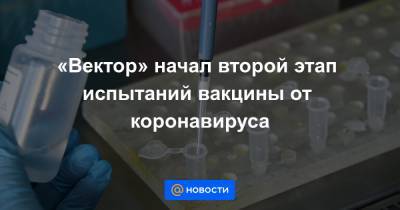 «Вектор» начал второй этап испытаний вакцины от коронавируса - news.mail.ru - Россия