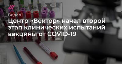 Владимир Путин - Центр «Вектор» начал второй этап клинических испытаний вакцины от COVID-19 - tvrain.ru - Россия