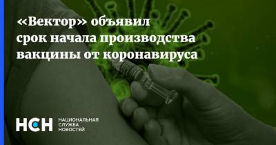 Ринат Максютов - «Вектор» объявил срок начала производства вакцины от коронавируса - nsn.fm - Россия