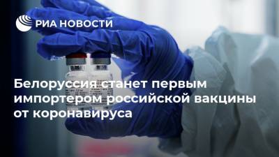 Владимир Путин - Александр Лукашенко - Белоруссия станет первым импортером российской вакцины от коронавируса - ria.ru - Россия - Москва - Белоруссия