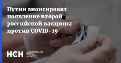Владимир Путин - Сергей Брилев - Путин анонсировал появление второй российской вакцины против COVID-19 - nsn.fm - Россия