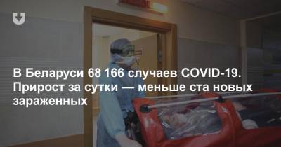 В Беларуси 68 166 случаев COVID-19. Прирост за сутки — меньше ста новых зараженных - news.tut.by - Белоруссия