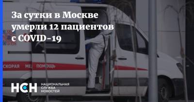 За сутки в Москве умерли 12 пациентов с COVID-19 - nsn.fm - Москва
