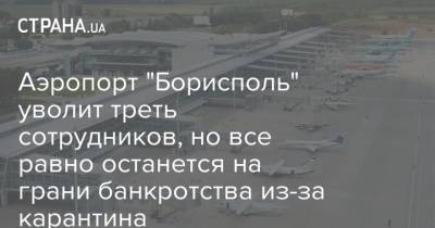 Аэропорт "Борисполь" уволит треть сотрудников, но все равно останется на грани банкротства из-за карантина - strana.ua