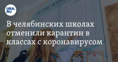 В челябинских школах отменили карантин в классах с коронавирусом - ura.news - Челябинская обл.