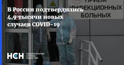 В России подтвердились 4,9 тысячи новых случаев COVID-19 - nsn.fm - Россия