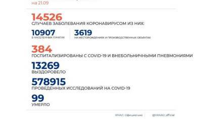 В ЯНАО коронавирусом заболели 65 человек за минувшие сутки - nashgorod.ru - округ Янао - Ноябрьск - Салехард